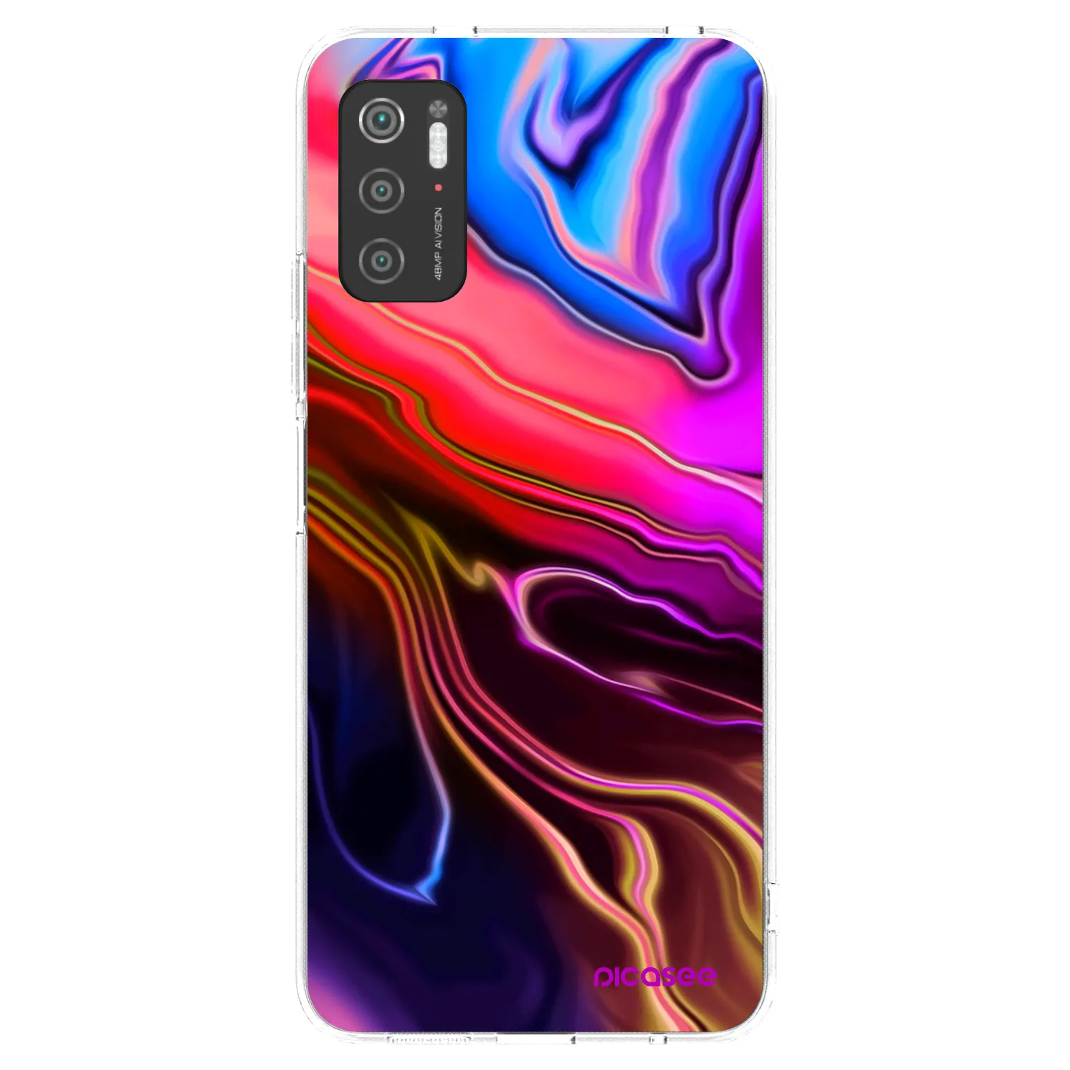 Picasee silikónový prehľadný obal pre Xiaomi Poco M3 Pro 5G - Electric