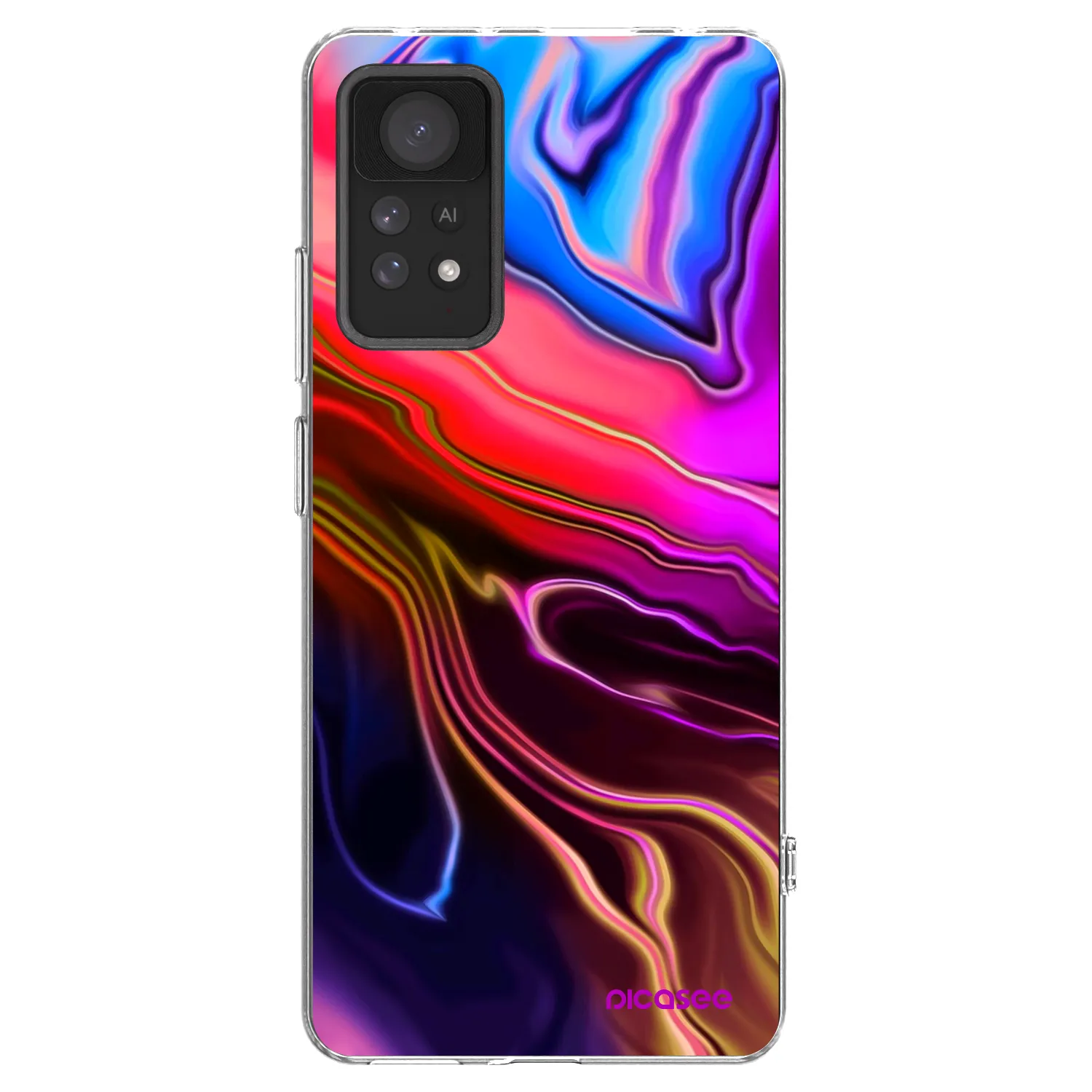 Picasee silikónový prehľadný obal pre Xiaomi Redmi Note 11 Pro 5G - Electric