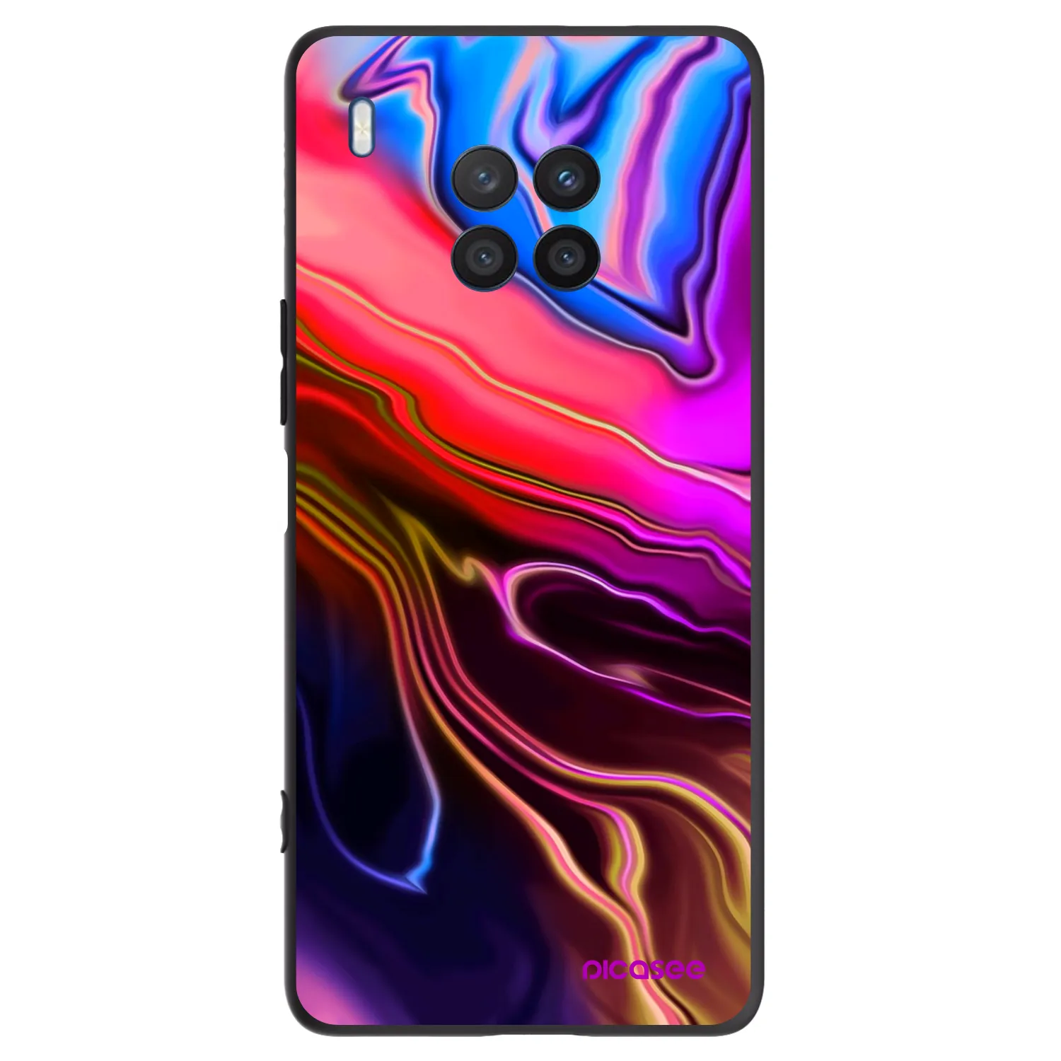 Picasee silikónový čierny obal pre Honor 50 Lite - Electric