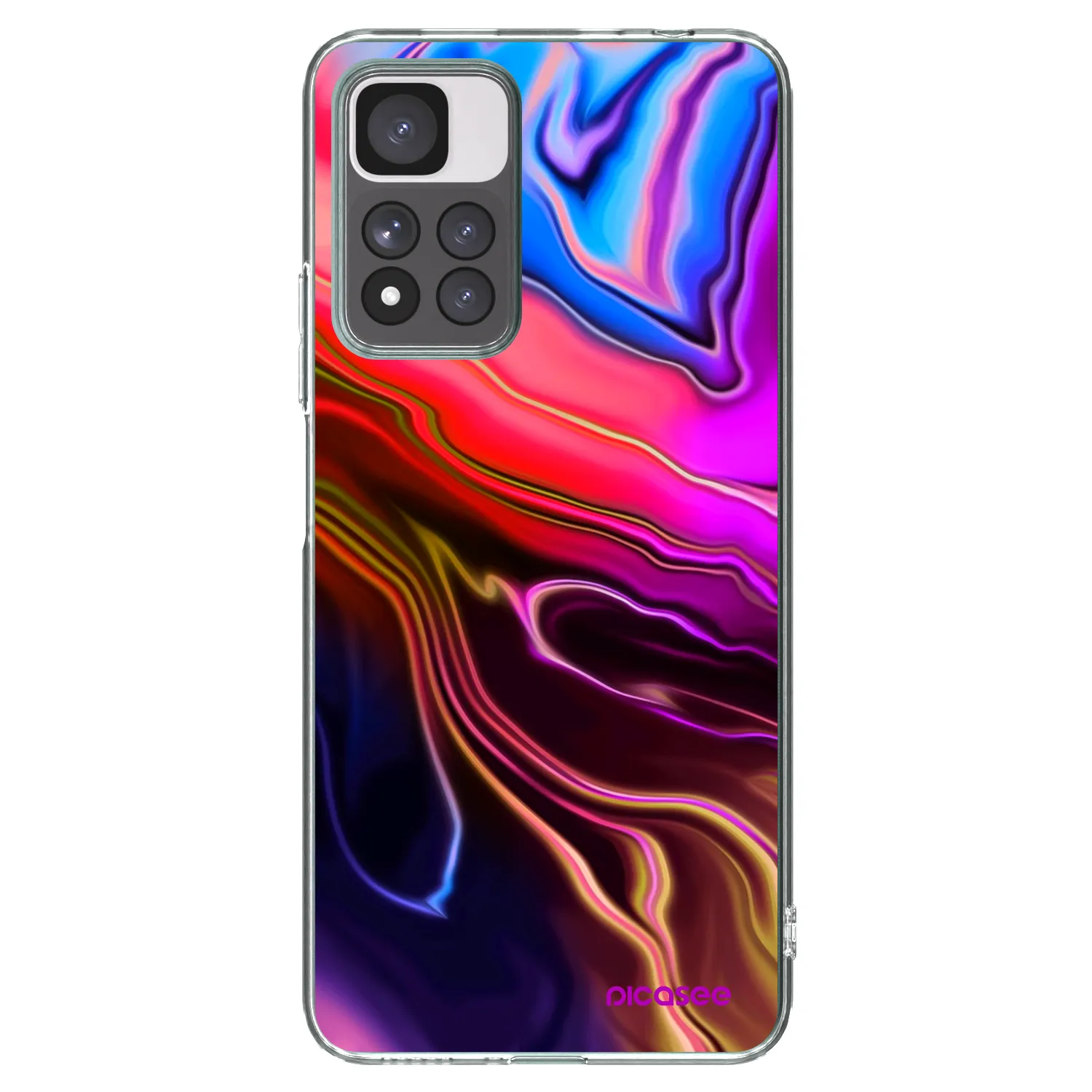 Picasee silikónový prehľadný obal pre Xiaomi Redmi Note 11 Pro+ 5G - Electric