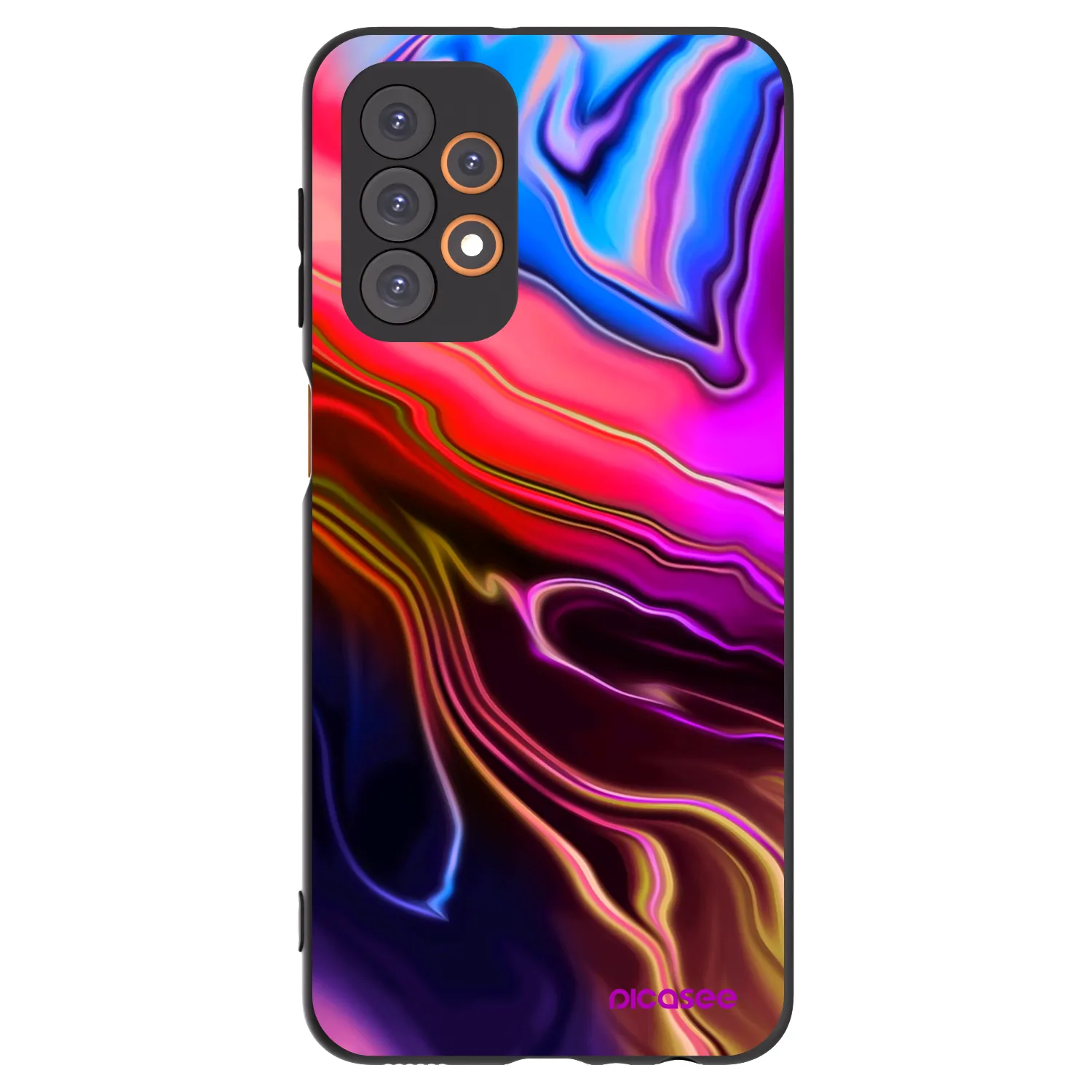 Picasee silikónový čierny obal pre Samsung Galaxy A23 A235F 4G - Electric