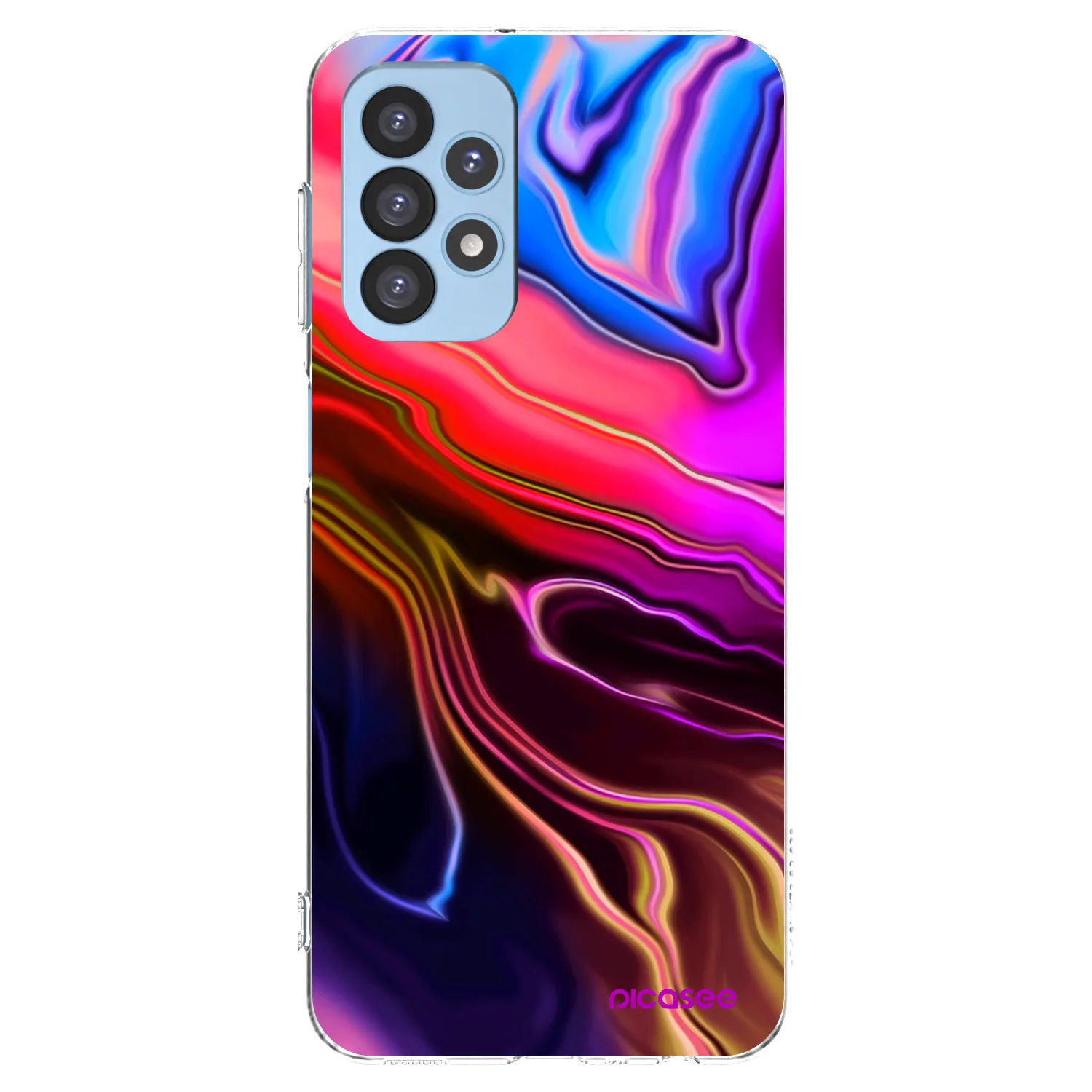 Picasee silikónový prehľadný obal pre Samsung Galaxy A23 A235F 4G - Electric