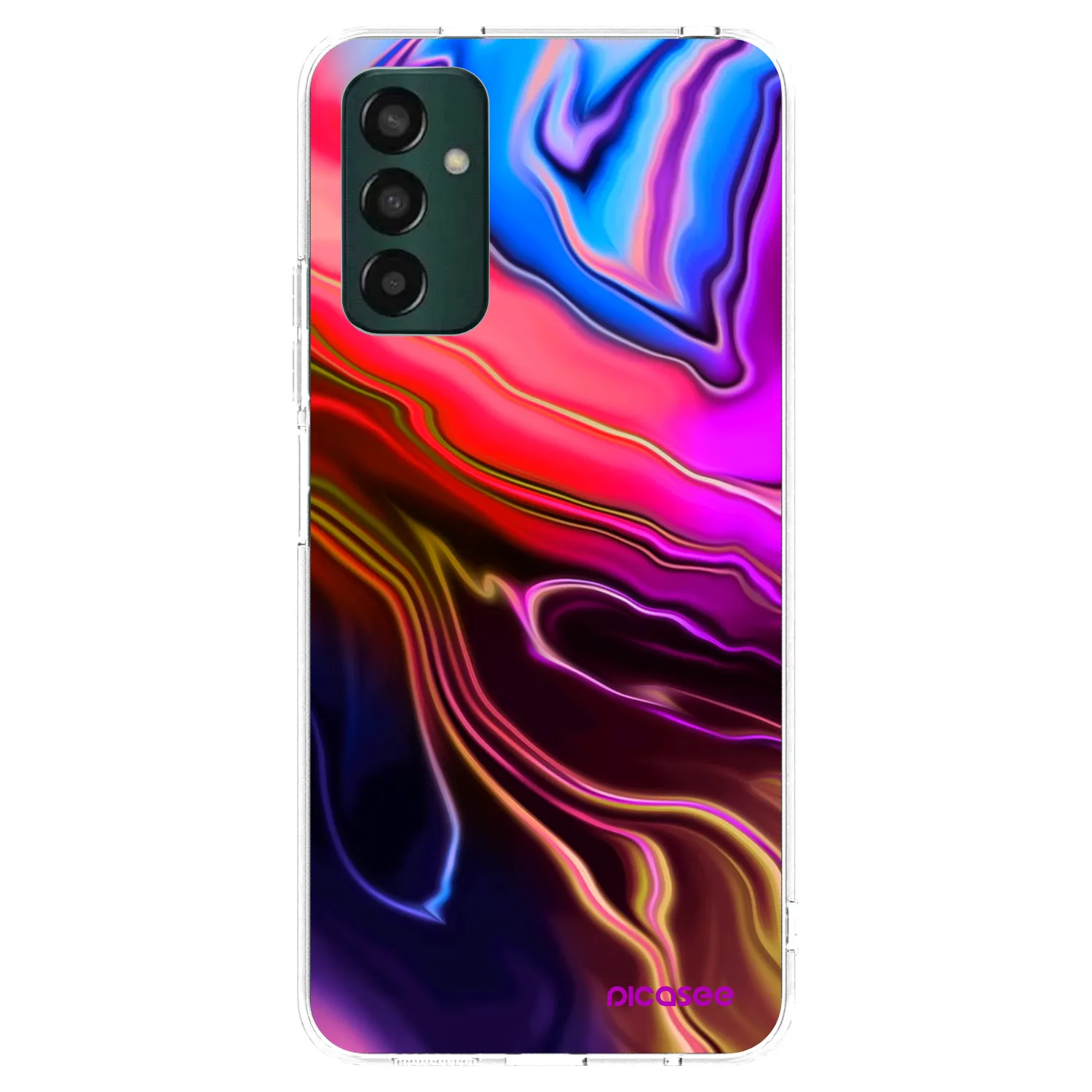 Picasee silikónový prehľadný obal pre Samsung Galaxy M23 5G - Electric