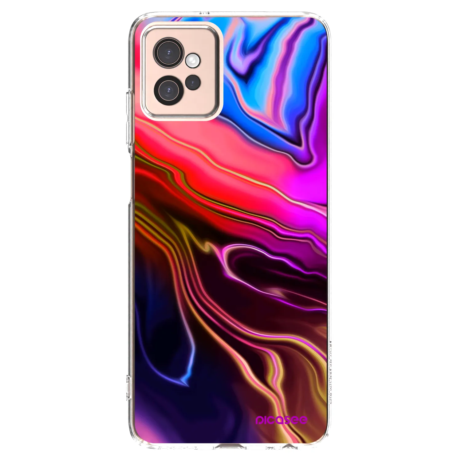 Picasee silikónový prehľadný obal pre Motorola Moto G32 - Electric