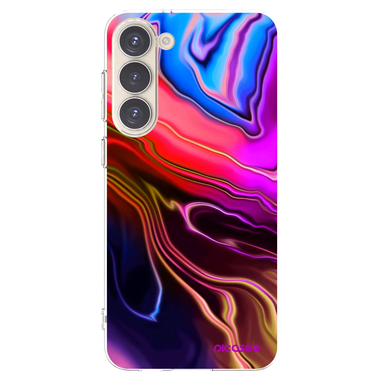 Picasee silikónový prehľadný obal pre Samsung Galaxy S23+ 5G - Electric
