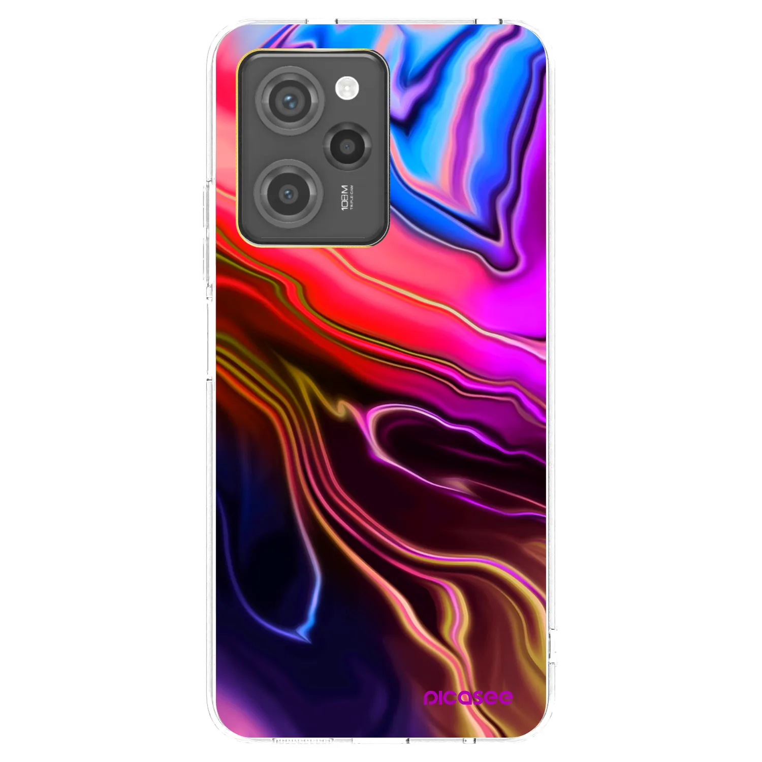 Picasee silikónový prehľadný obal pre Xiaomi Poco X5 Pro - Electric