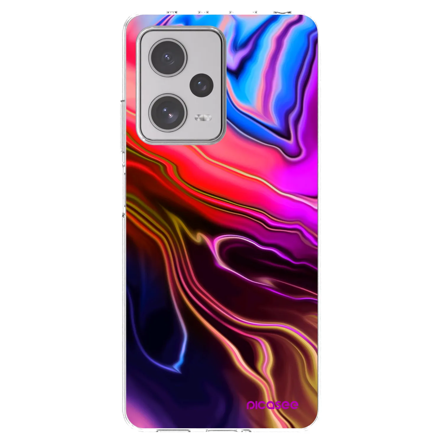 Picasee silikónový prehľadný obal pre Xiaomi Redmi Note 12 Pro+ 5G - Electric