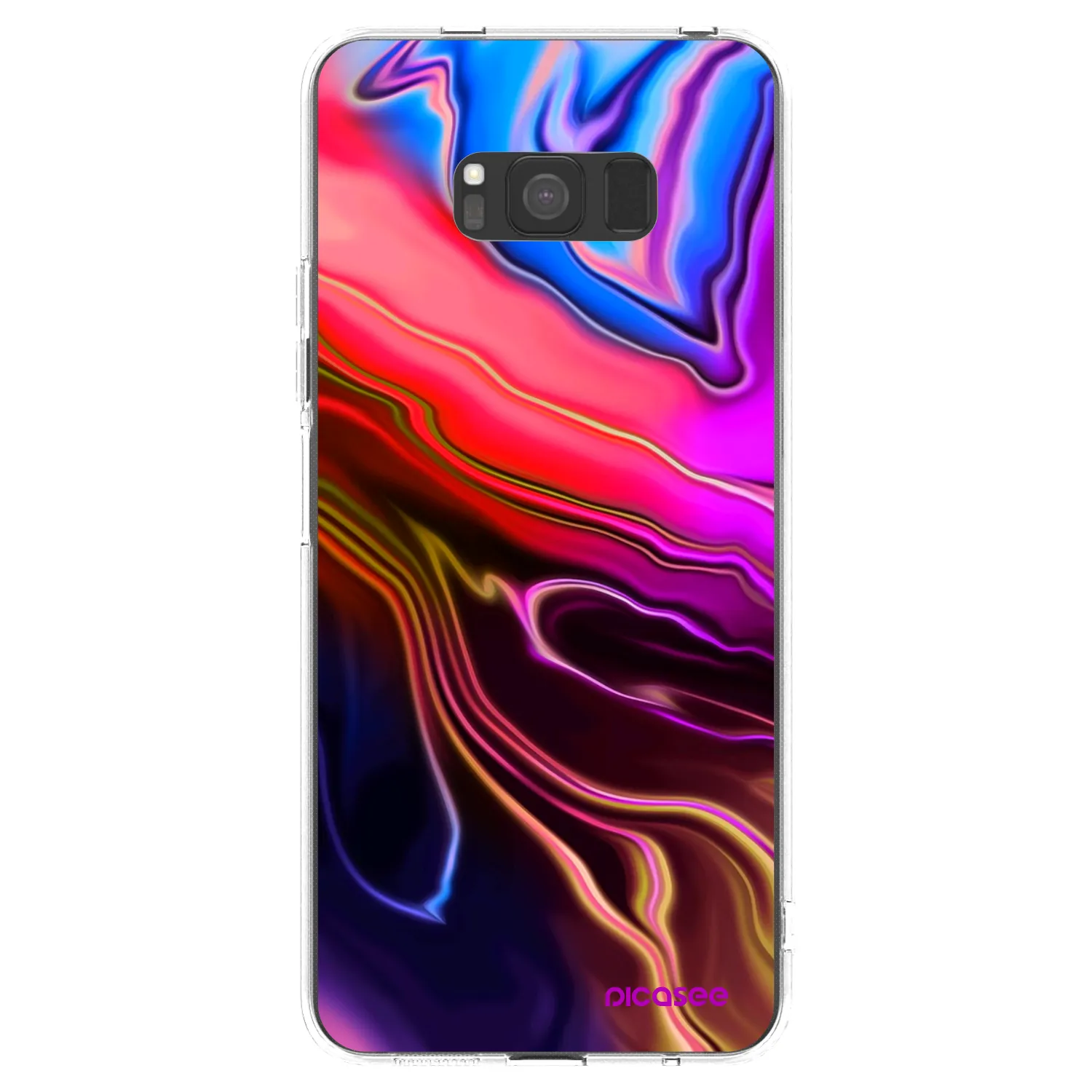 Picasee silikónový prehľadný obal pre Samsung Galaxy S8 G950F - Electric