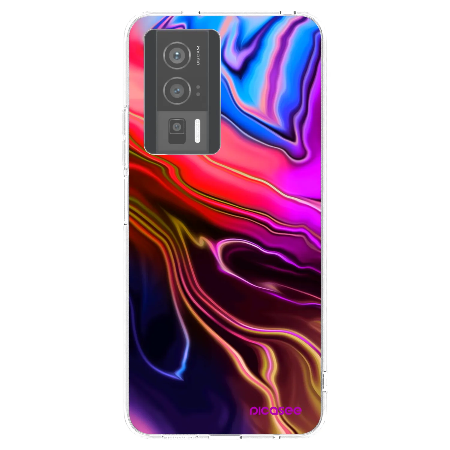 Picasee silikónový prehľadný obal pre Xiaomi Poco F5 Pro 5G - Electric