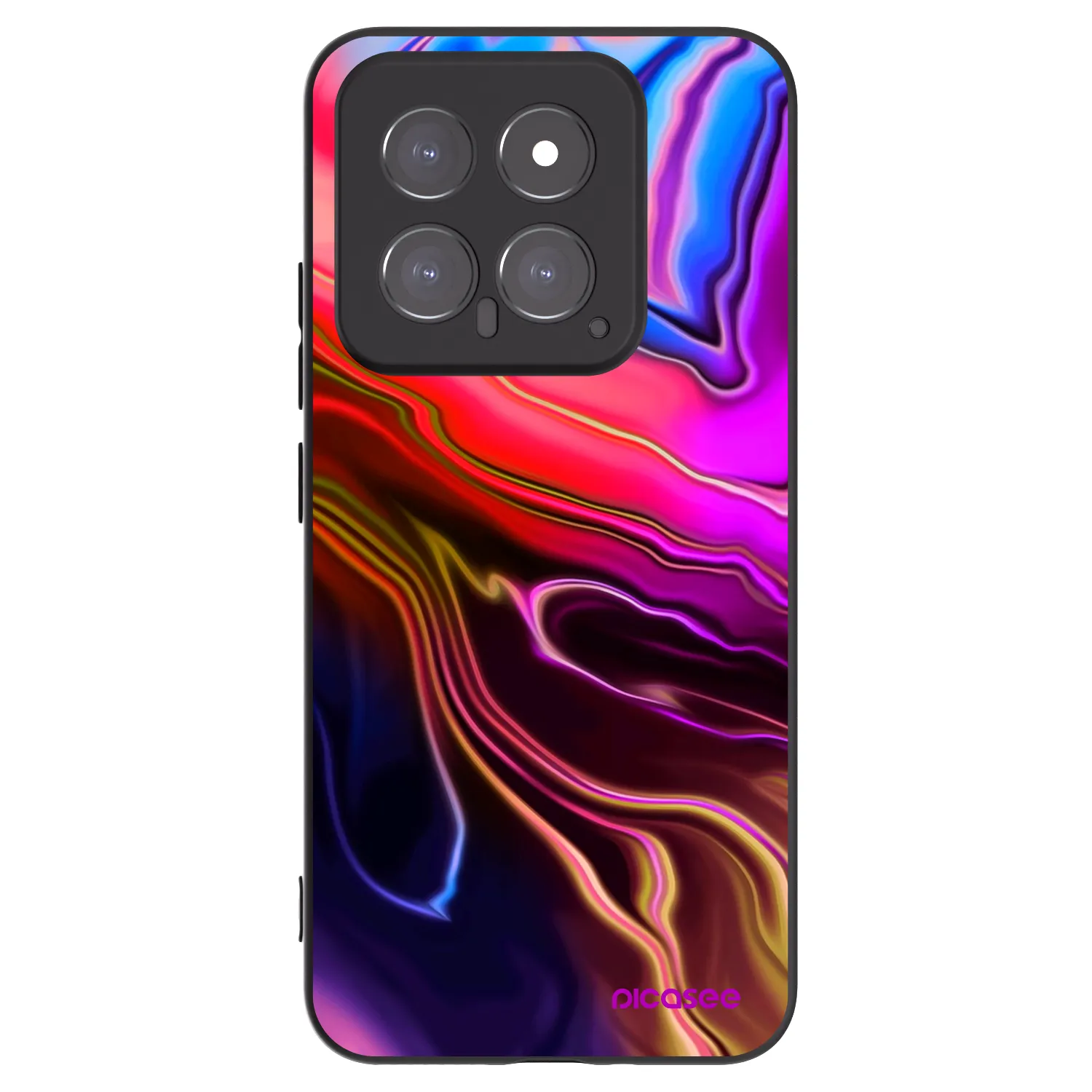 Picasee silikónový čierny obal pre Xiaomi 14 - Electric