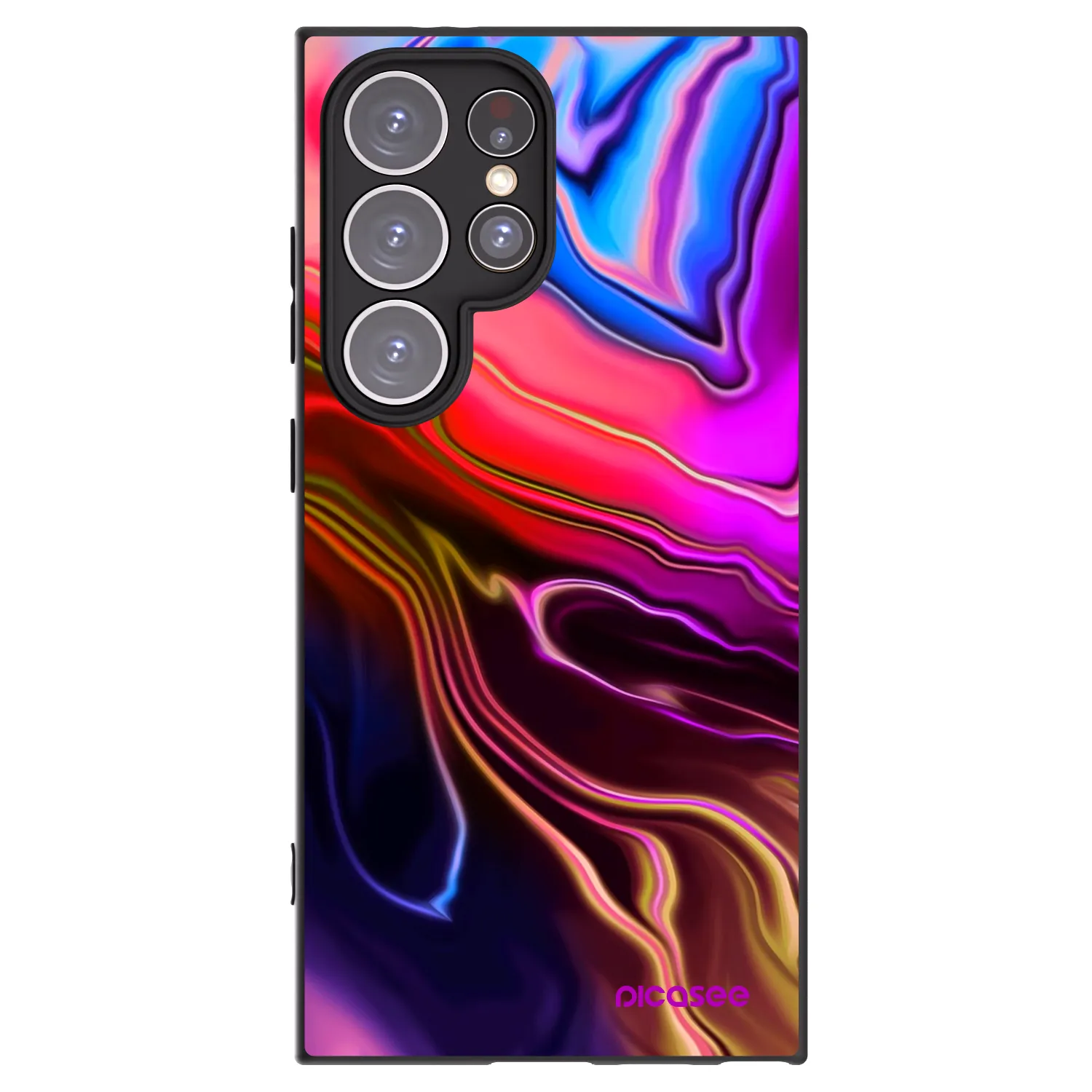 Picasee silikónový čierny obal pre Samsung Galaxy S24 Ultra S928B 5G - Electric