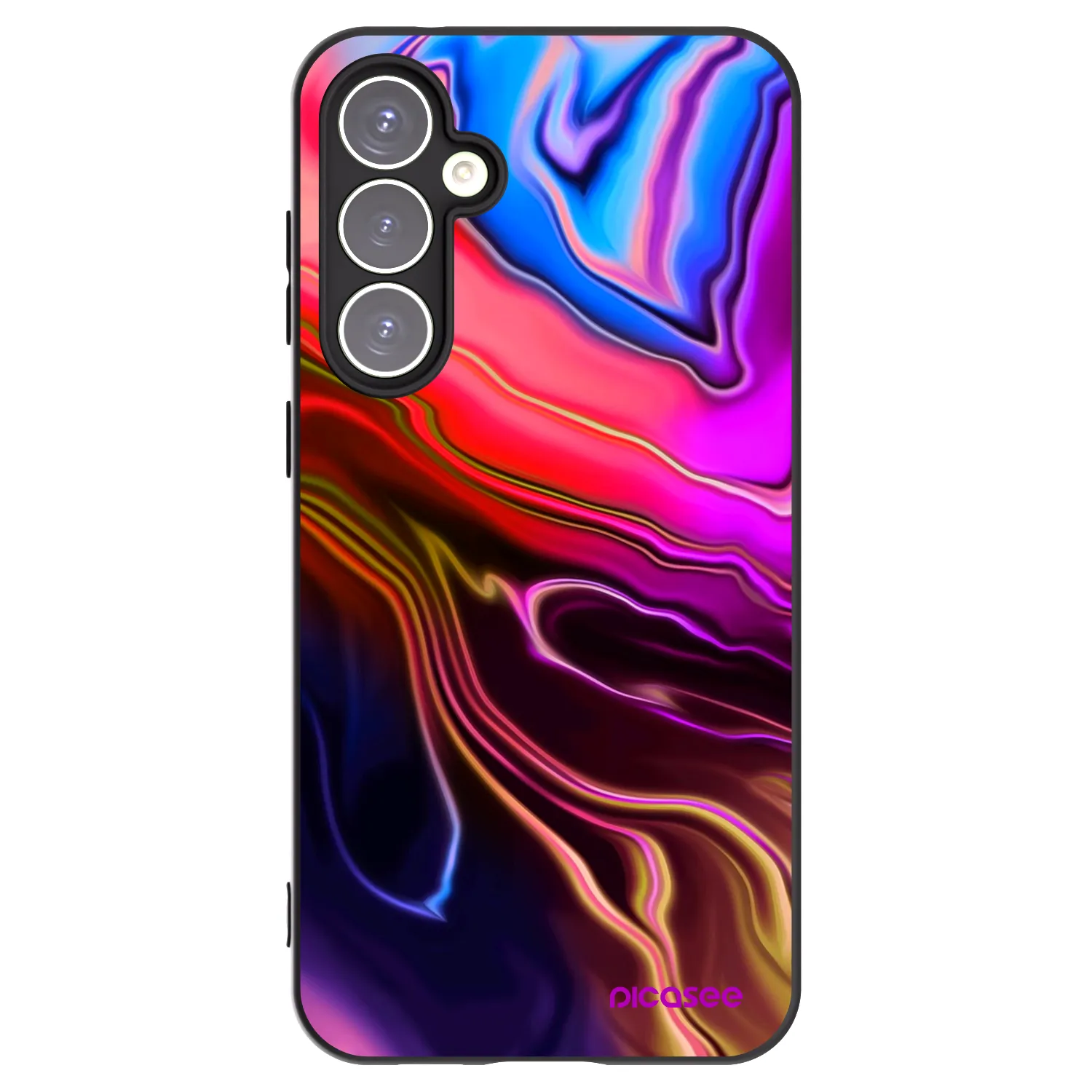 Picasee silikónový čierny obal pre Samsung Galaxy S23 FE S711B - Electric