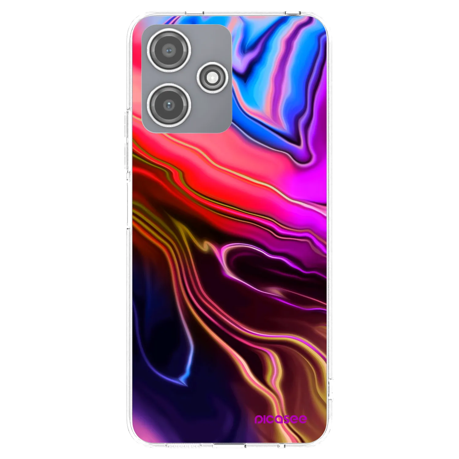 Picasee silikónový prehľadný obal pre Xiaomi Redmi 12 5G - Electric