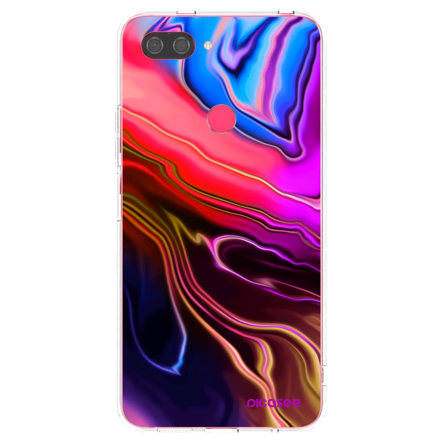 Picasee silikónový prehľadný obal pre Xiaomi Mi 8 Lite - Electric