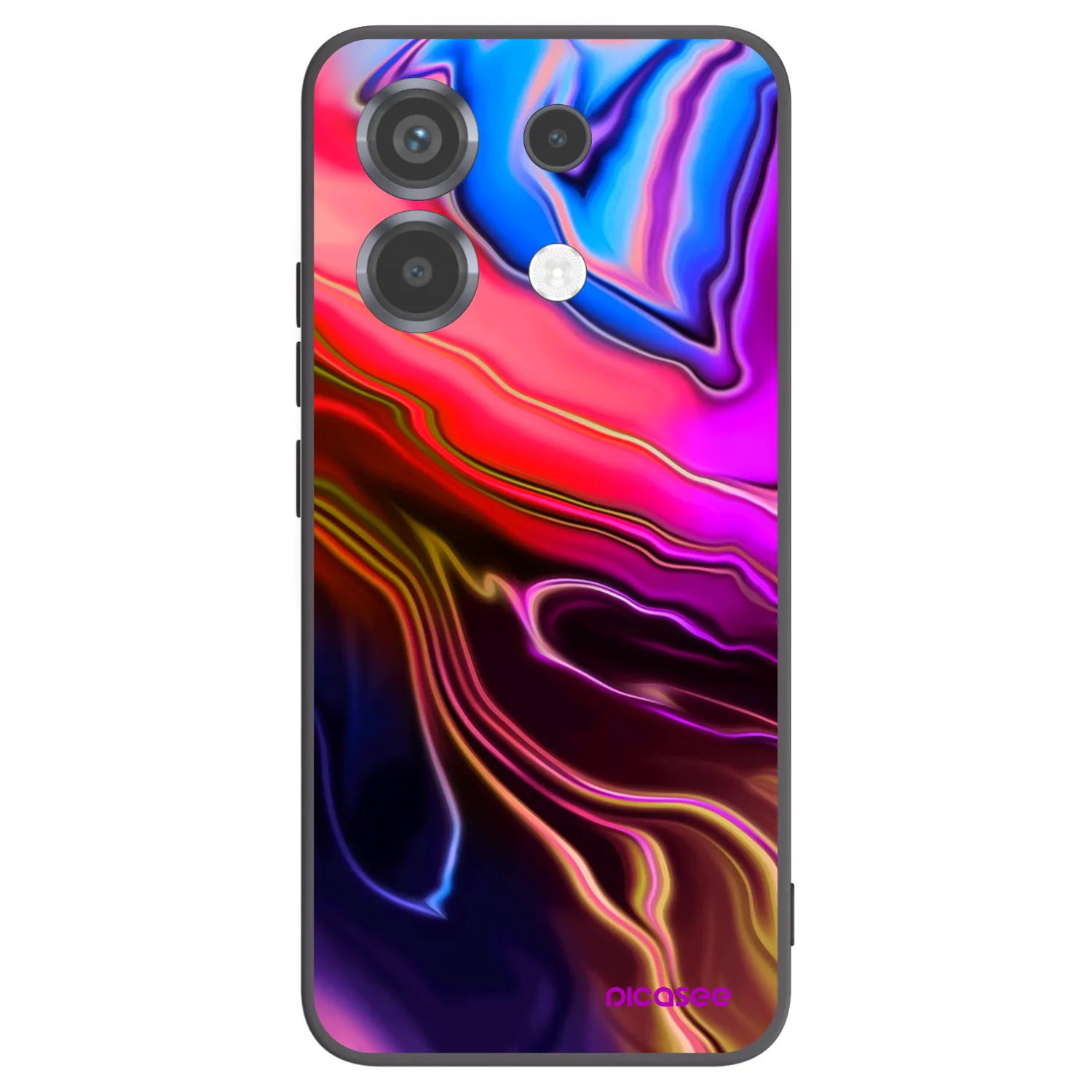 Picasee silikónový čierny obal pre Xiaomi Poco X6 - Electric
