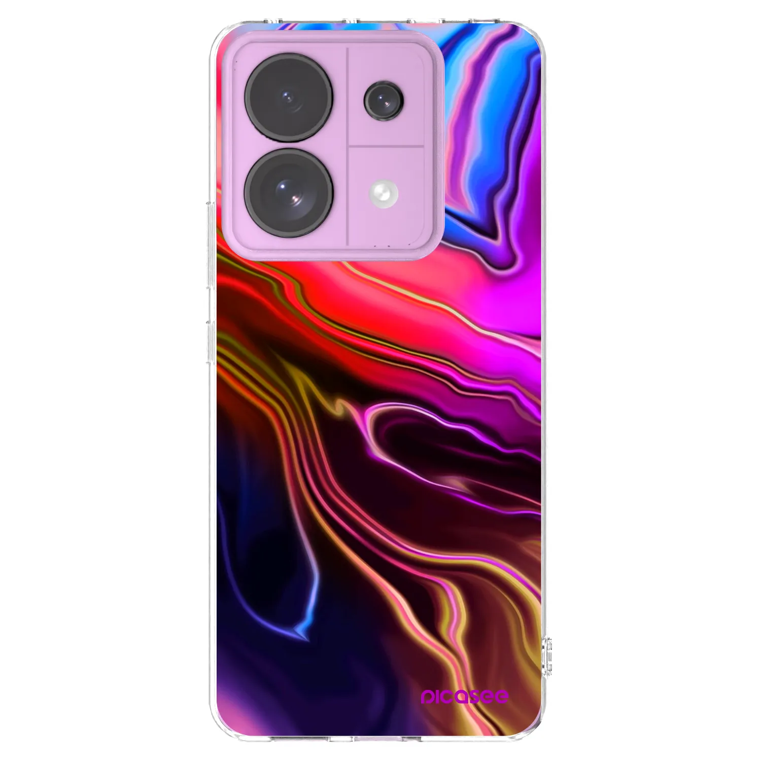 Picasee silikónový prehľadný obal pre Xiaomi Redmi Note 13 Pro 5G - Electric