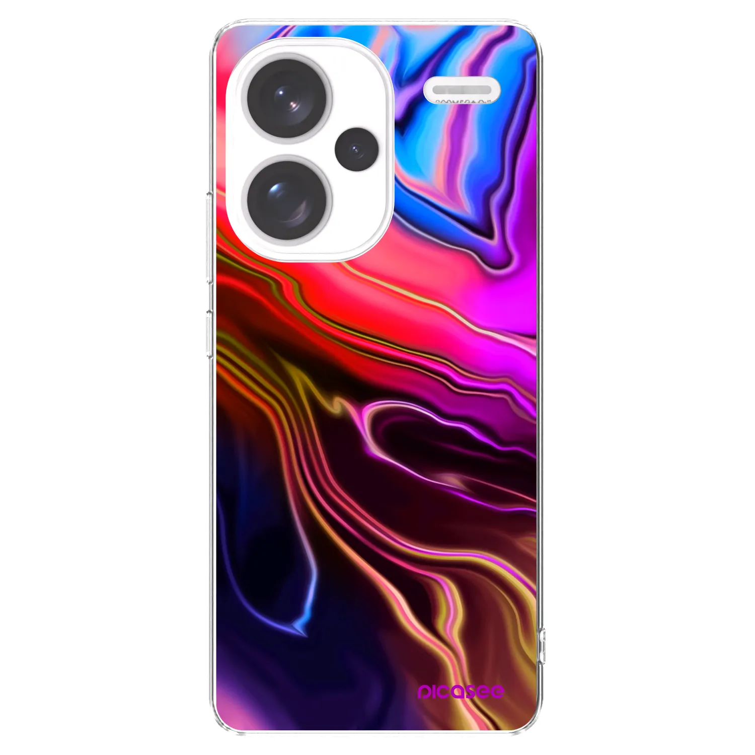Picasee silikónový prehľadný obal pre Xiaomi Redmi Note 13 Pro+ 5G - Electric