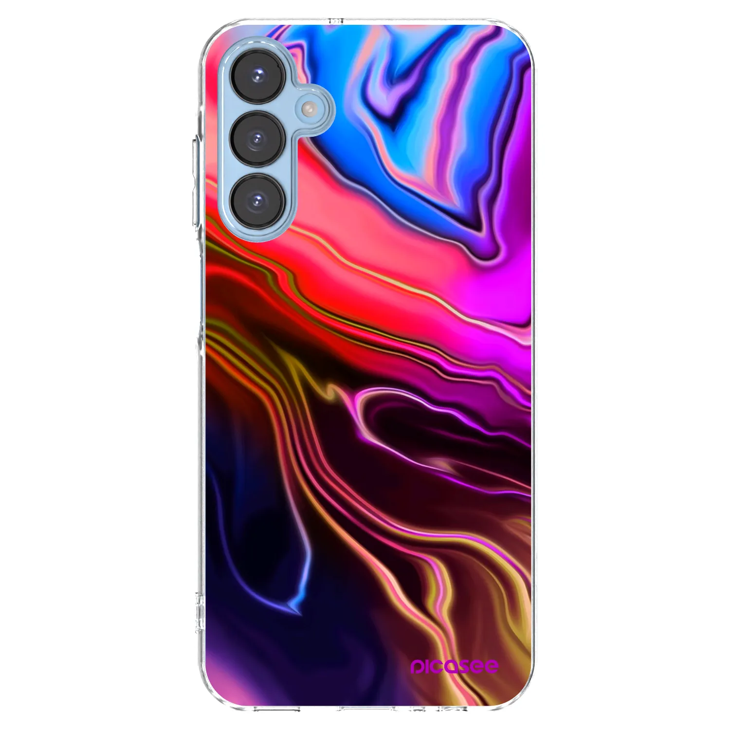 Picasee silikónový prehľadný obal pre Samsung Galaxy A15 A156B 5G - Electric