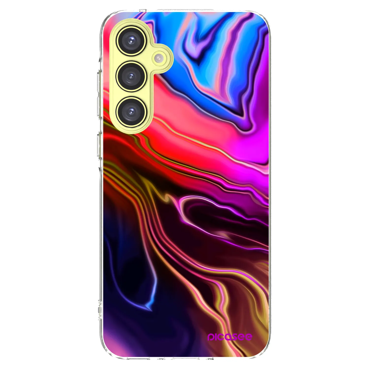 Picasee silikónový prehľadný obal pre Samsung Galaxy A35 5G A356B - Electric