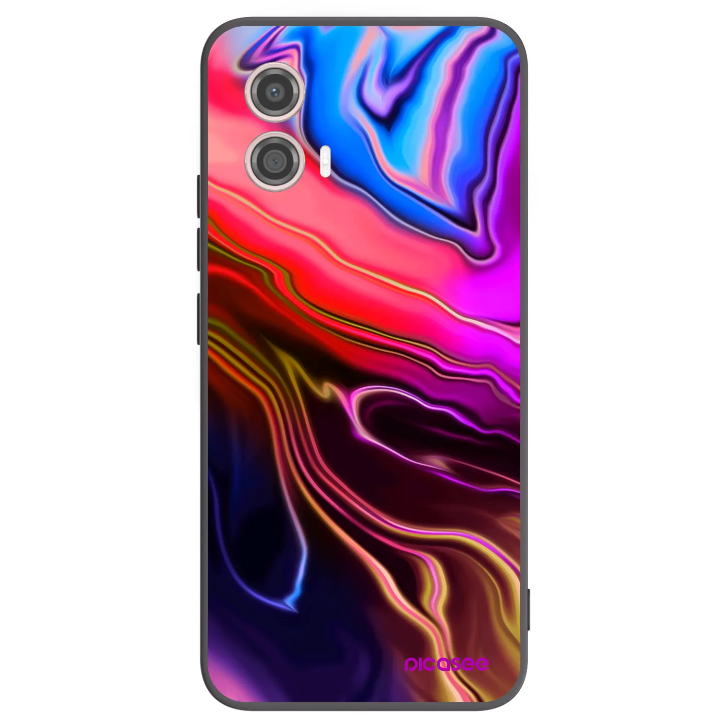 Picasee silikónový čierny obal pre Motorola Moto G53 5G - Electric
