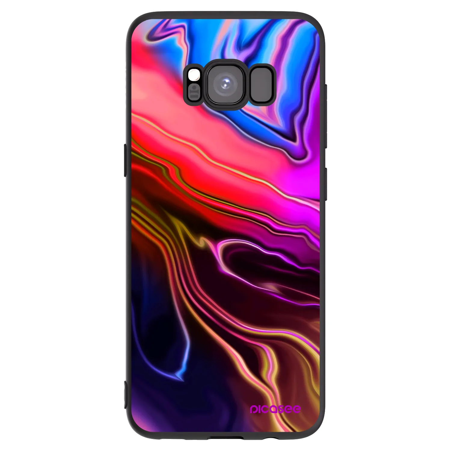Picasee silikónový čierny obal pre Samsung Galaxy S8 G950F - Electric