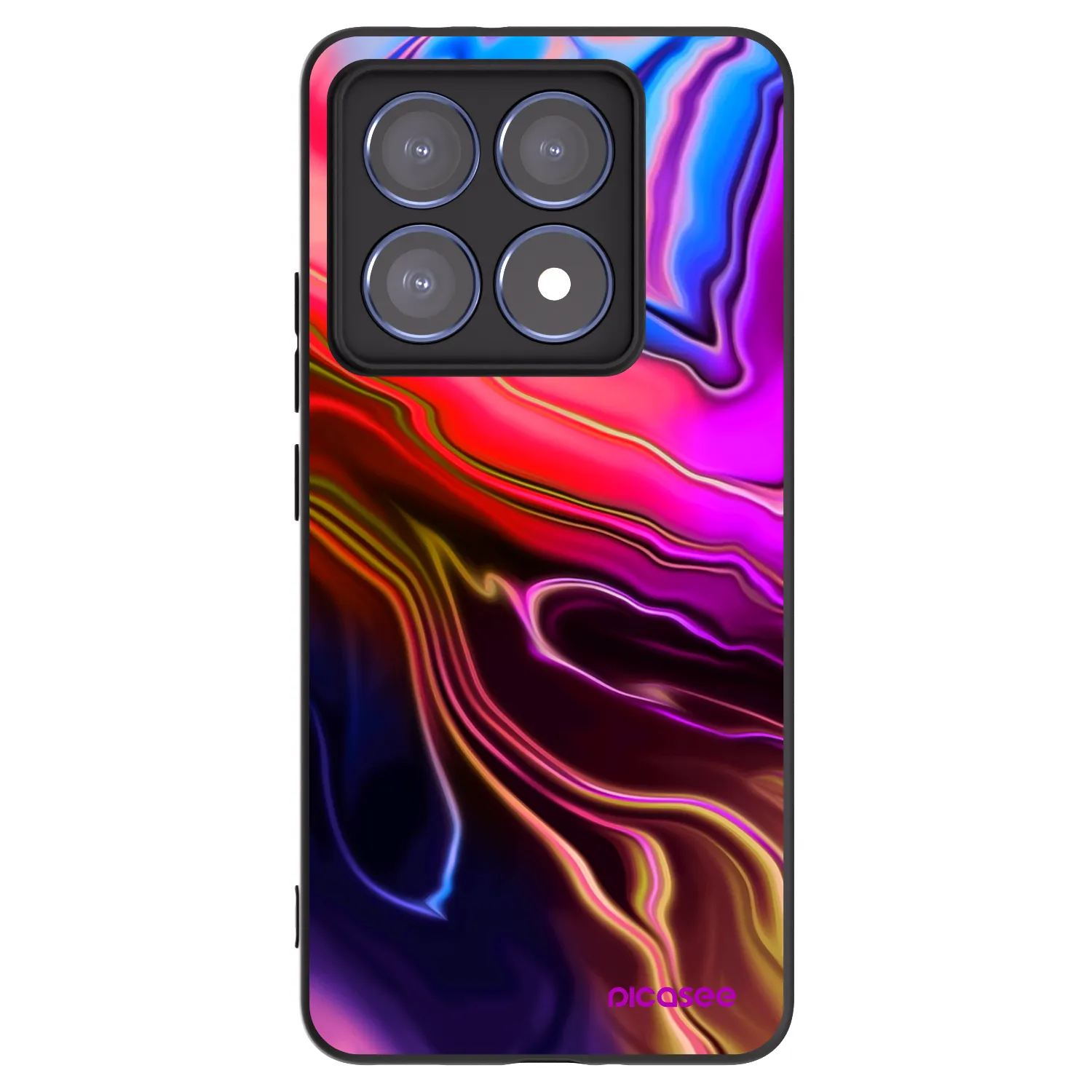 Picasee silikónový čierny obal pre Xiaomi 14T Pro - Electric