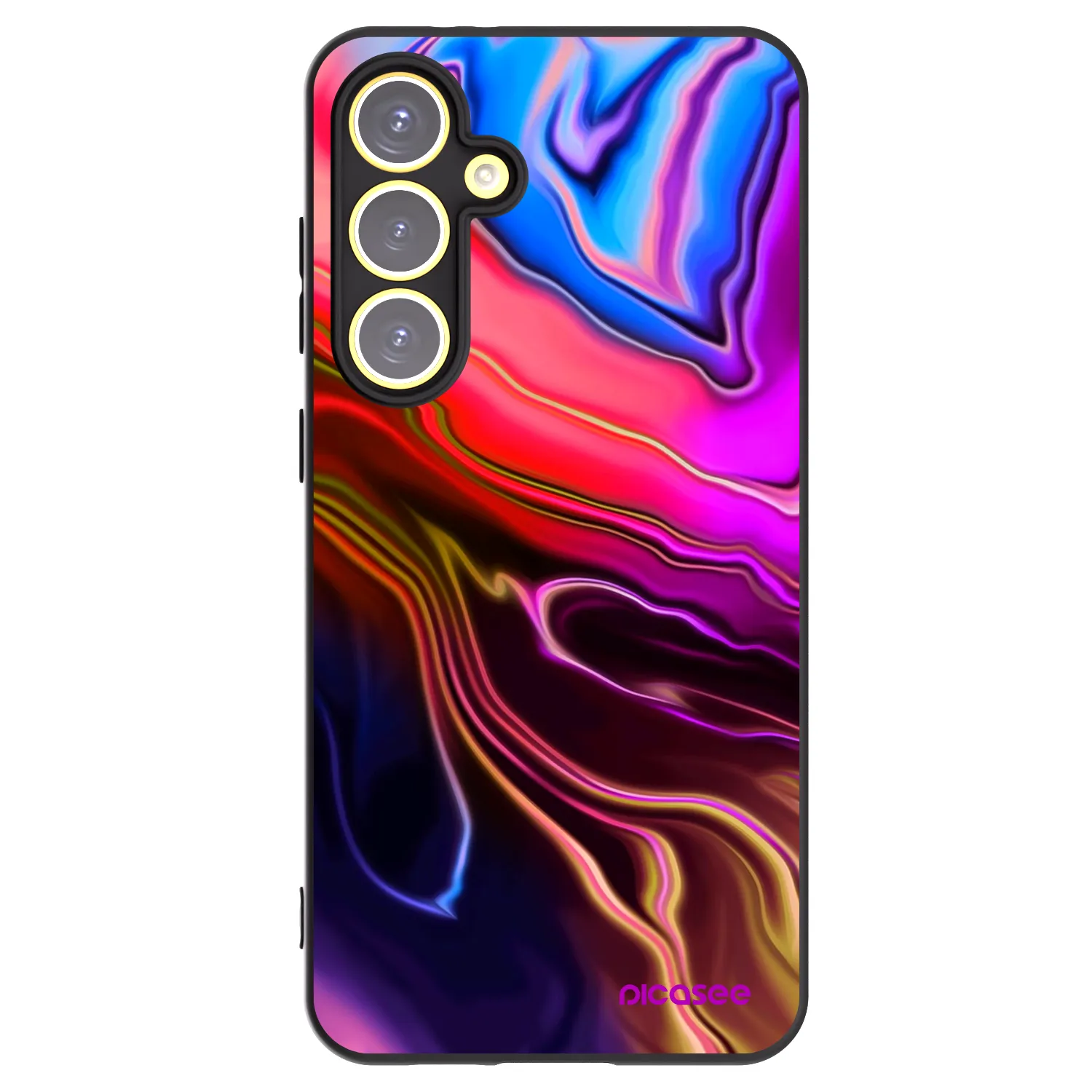 Picasee silikónový čierny obal pre Samsung Galaxy S24 FE S721B - Electric