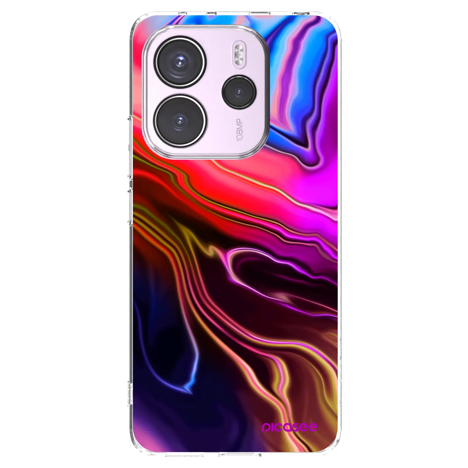 Picasee silikónový prehľadný obal pre Xiaomi Redmi Note 14 4G - Electric