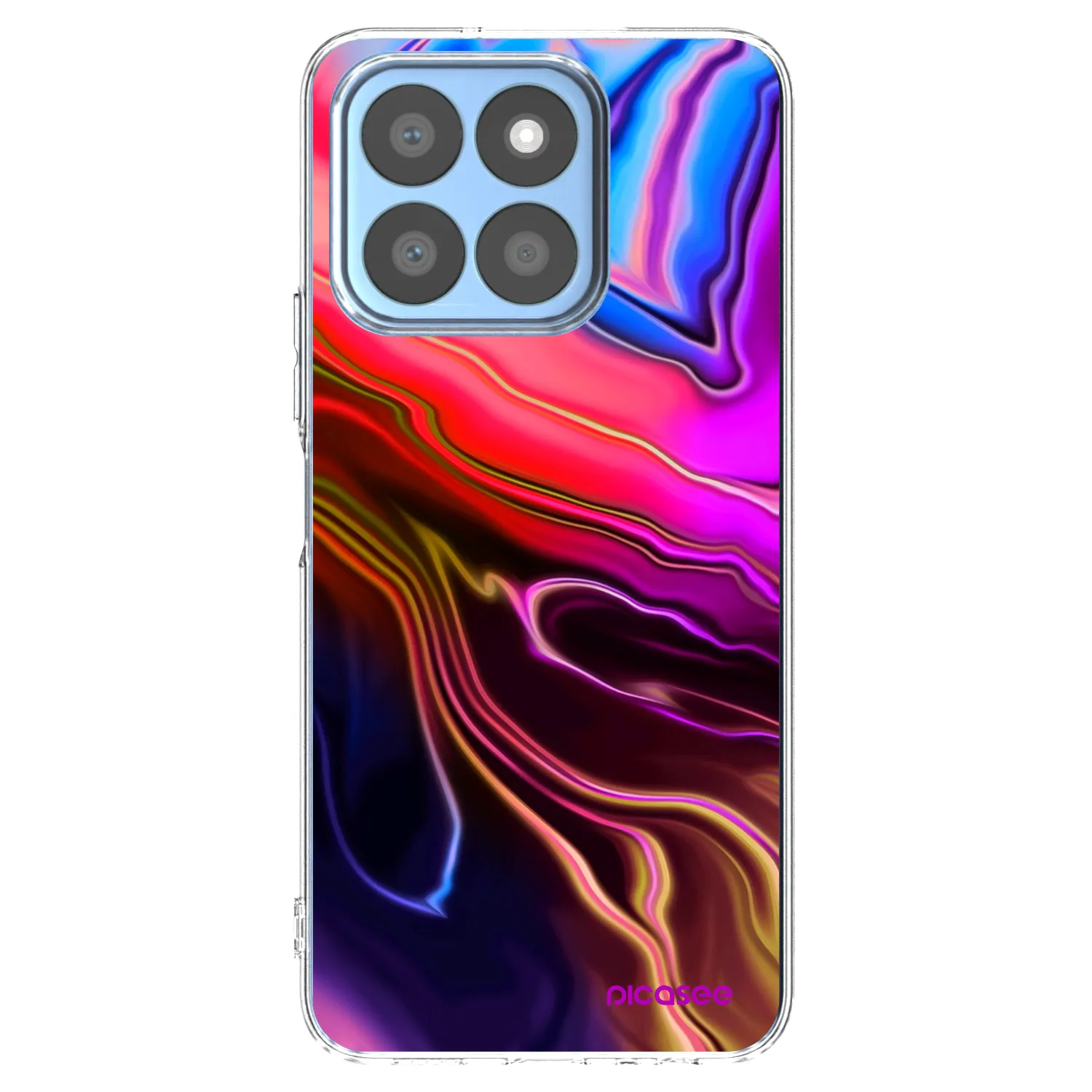 Picasee silikónový prehľadný obal pre Honor X8c - Electric