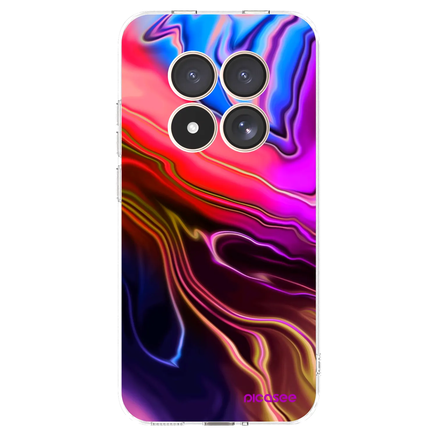 Picasee silikónový prehľadný obal pre Xiaomi Redmi Note 15 Pro 4G - Electric