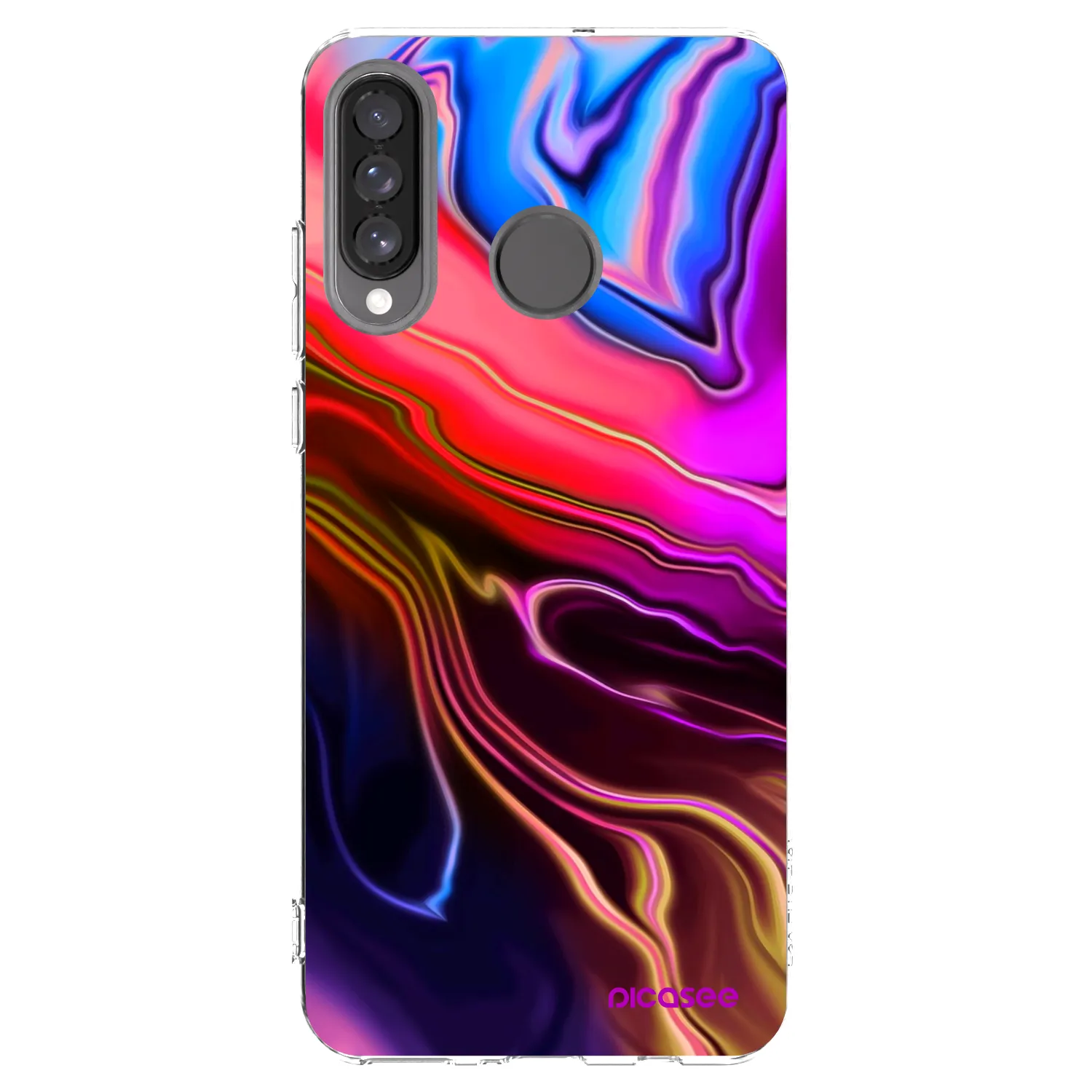 Picasee silikónový prehľadný obal pre Huawei P30 Lite - Electric