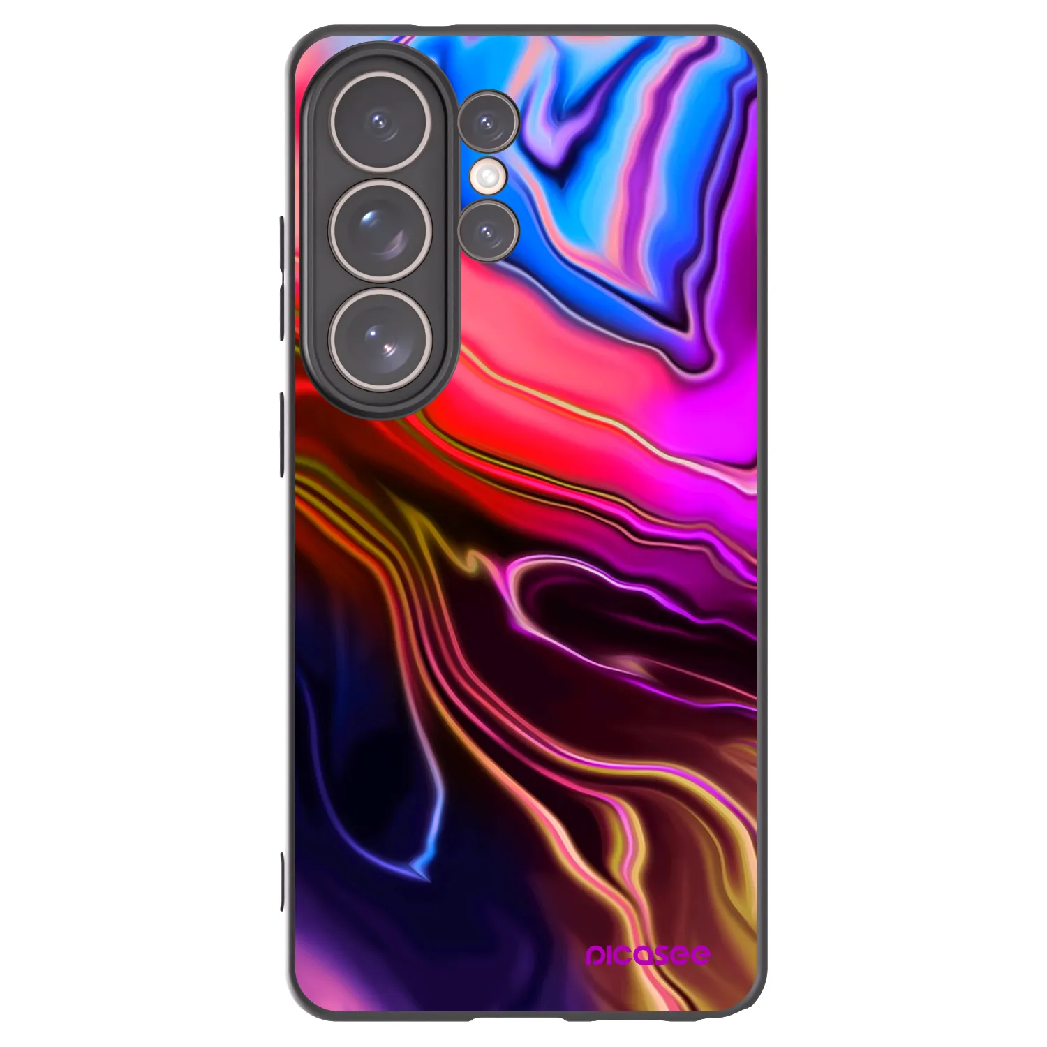 Picasee silikónový čierny obal pre Samsung Galaxy S26 Ultra - Electric