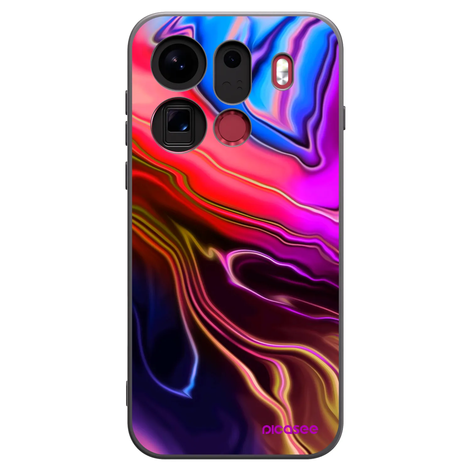 Picasee silikónový čierny obal pre OPPO Find X9 Pro - Electric