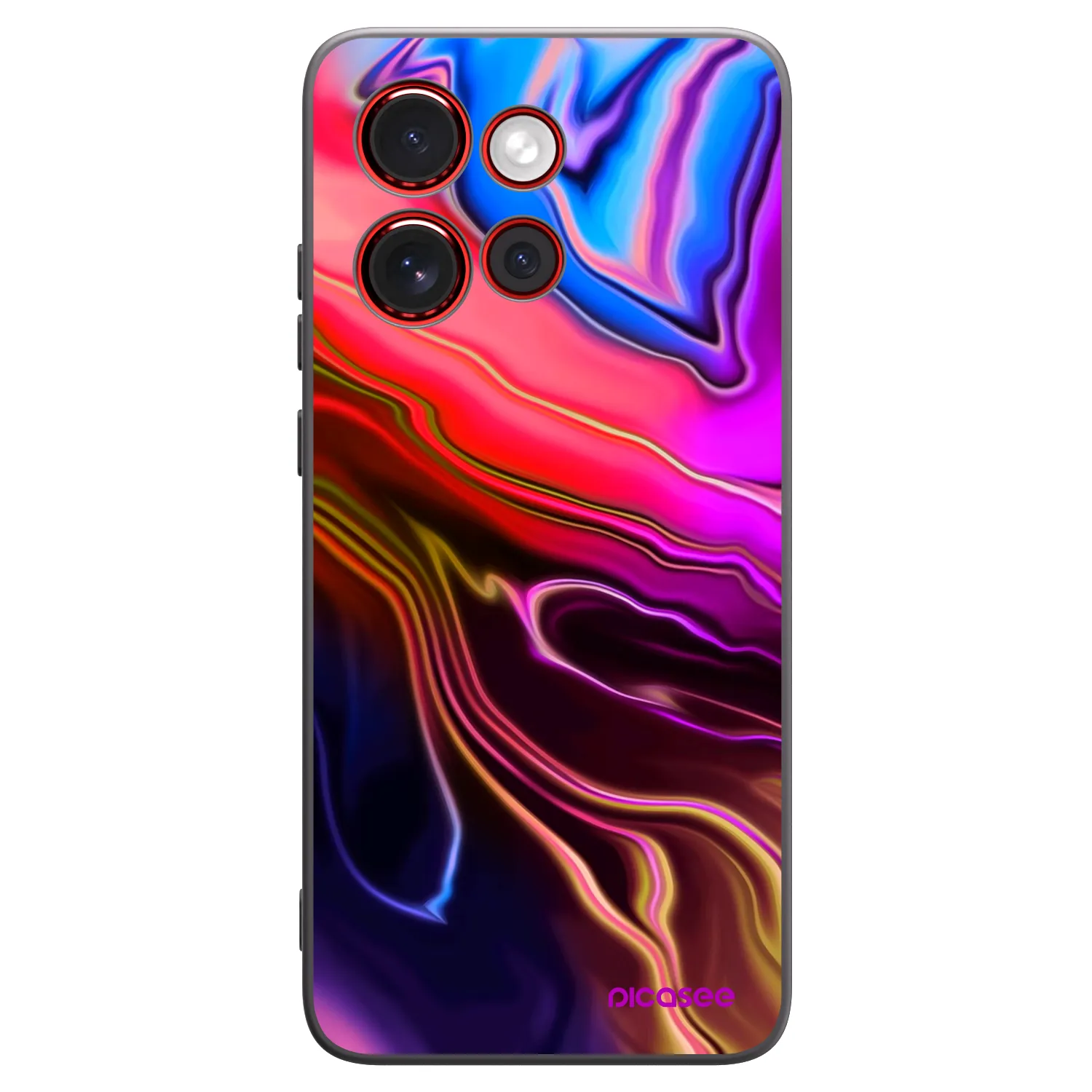 Picasee silikónový čierny obal pre Motorola Edge 60 Neo 5G - Electric