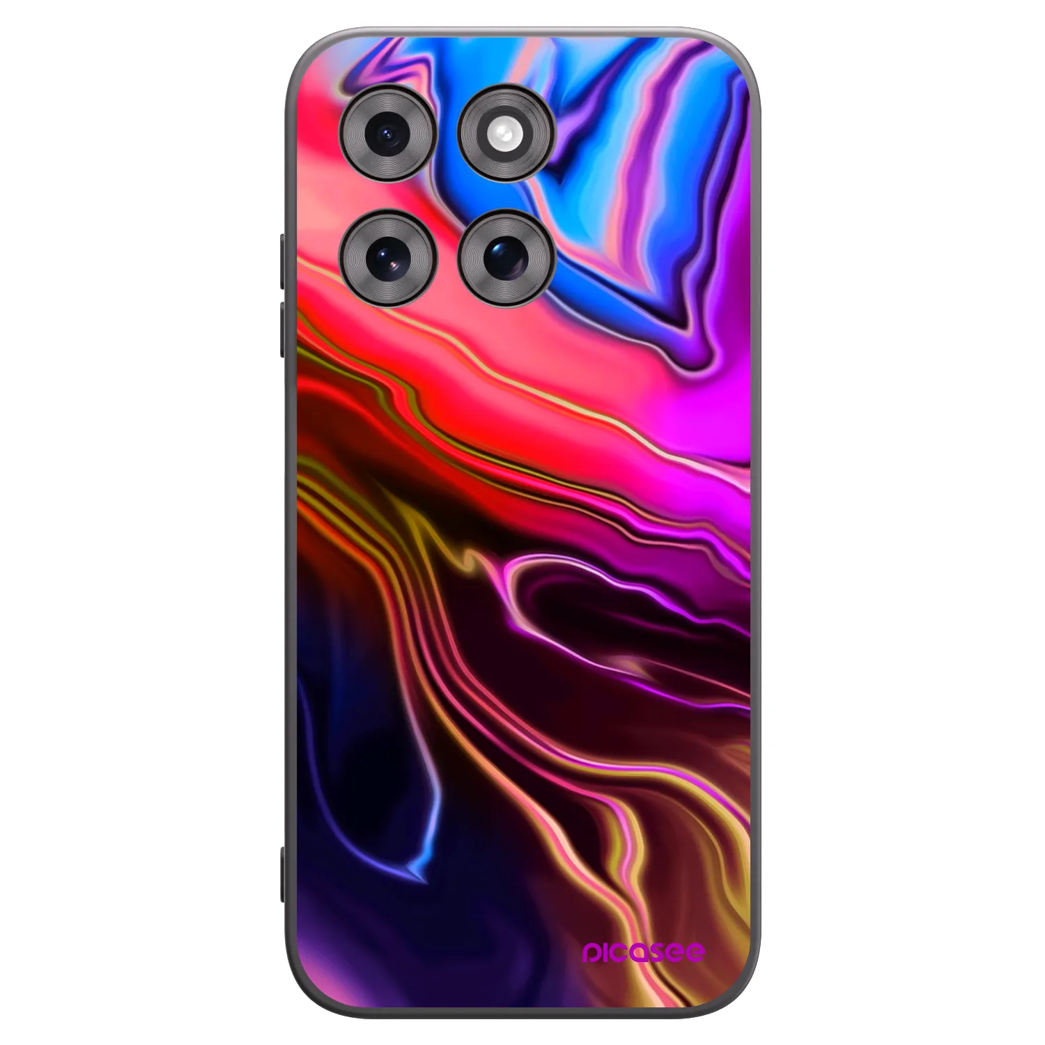Picasee silikónový čierny obal pre Motorola Moto G77 - Electric