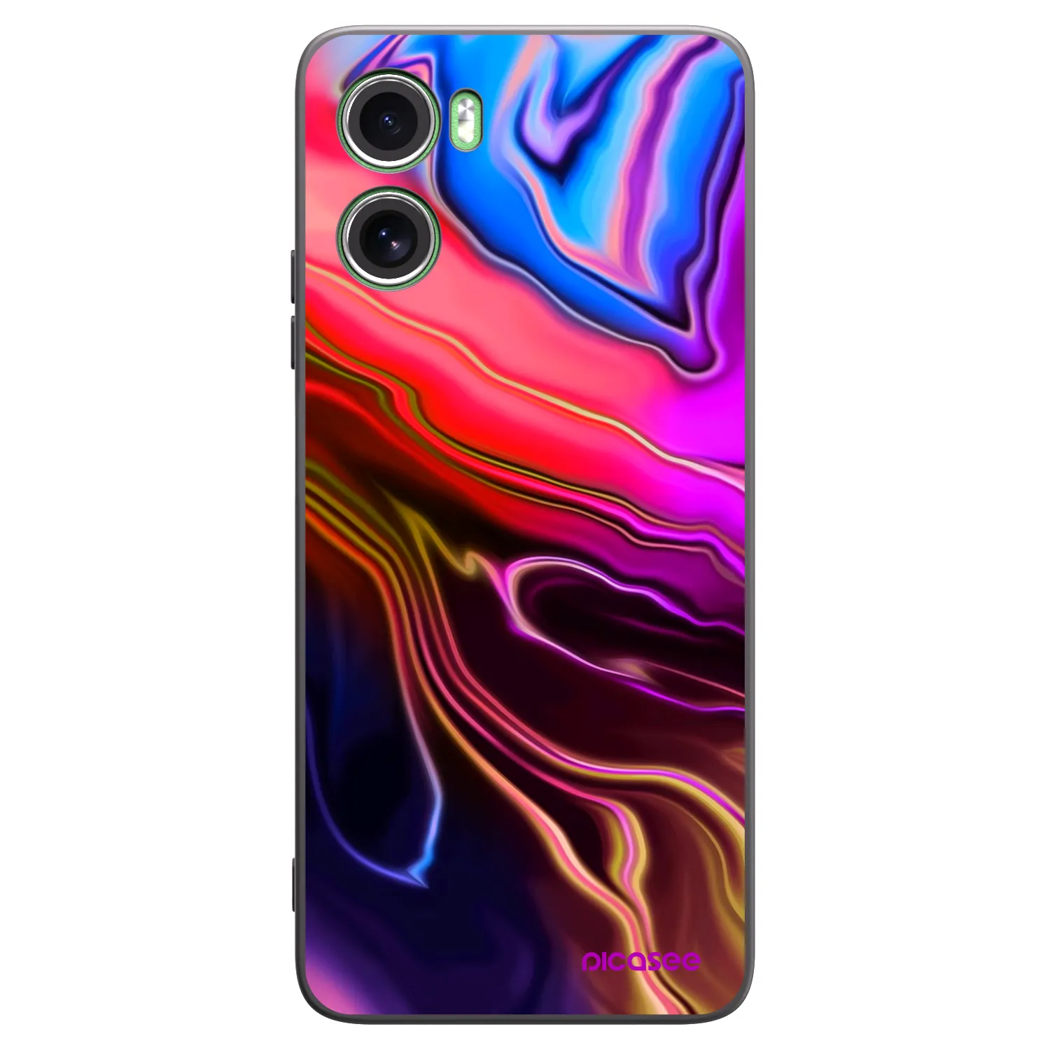 Picasee silikónový čierny obal pre Motorola Moto G06 - Electric