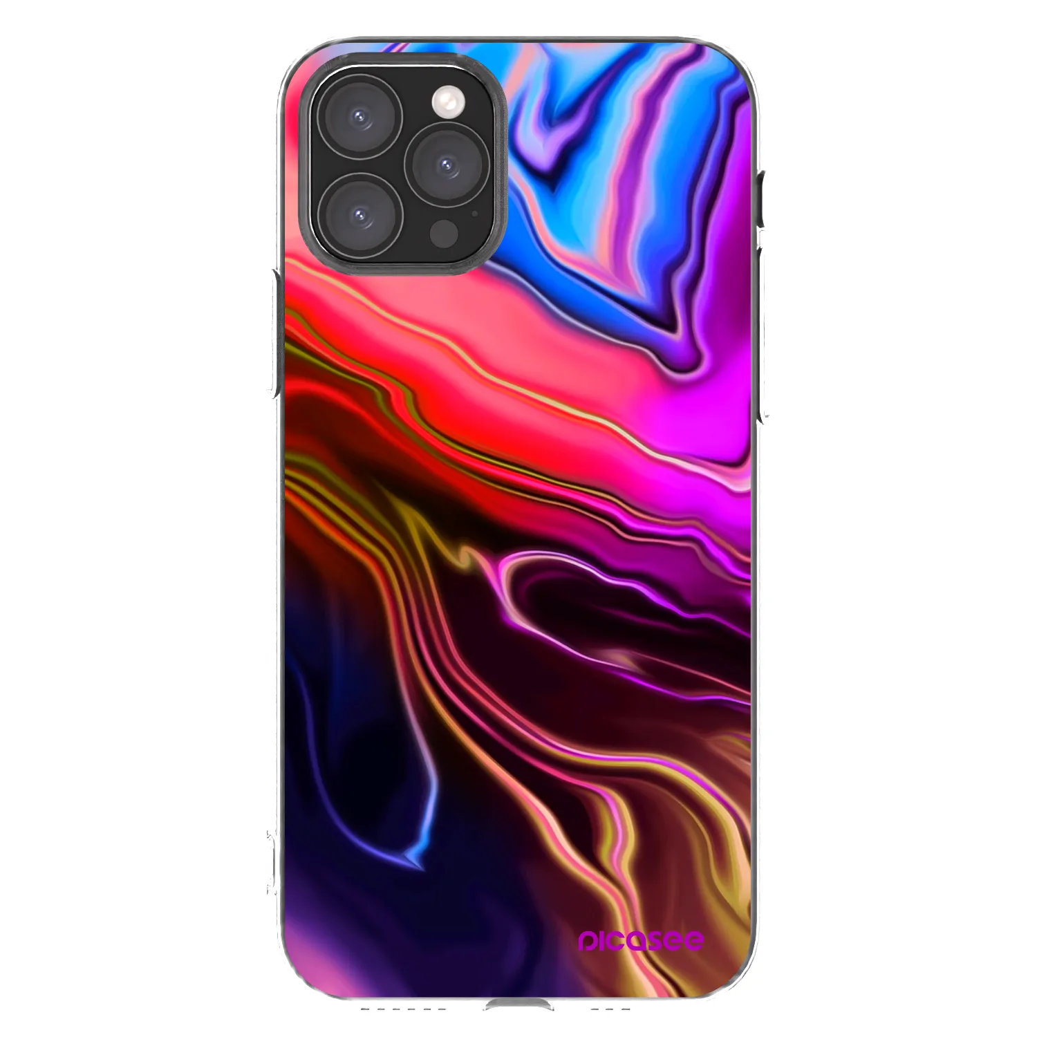Picasee silikónový prehľadný obal pre Apple iPhone 11 Pro - Electric