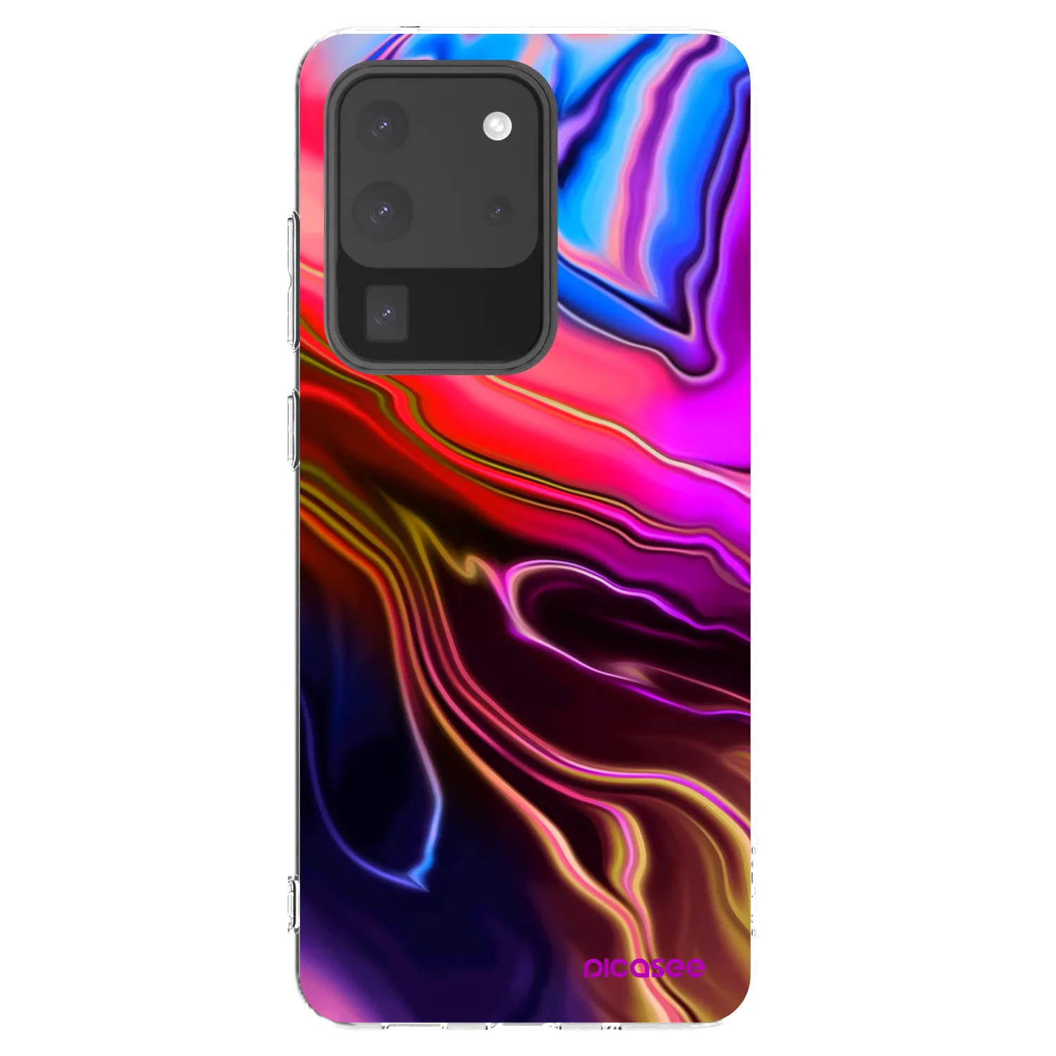 Picasee silikónový prehľadný obal pre Samsung Galaxy S20 Ultra 5G G988F - Electric