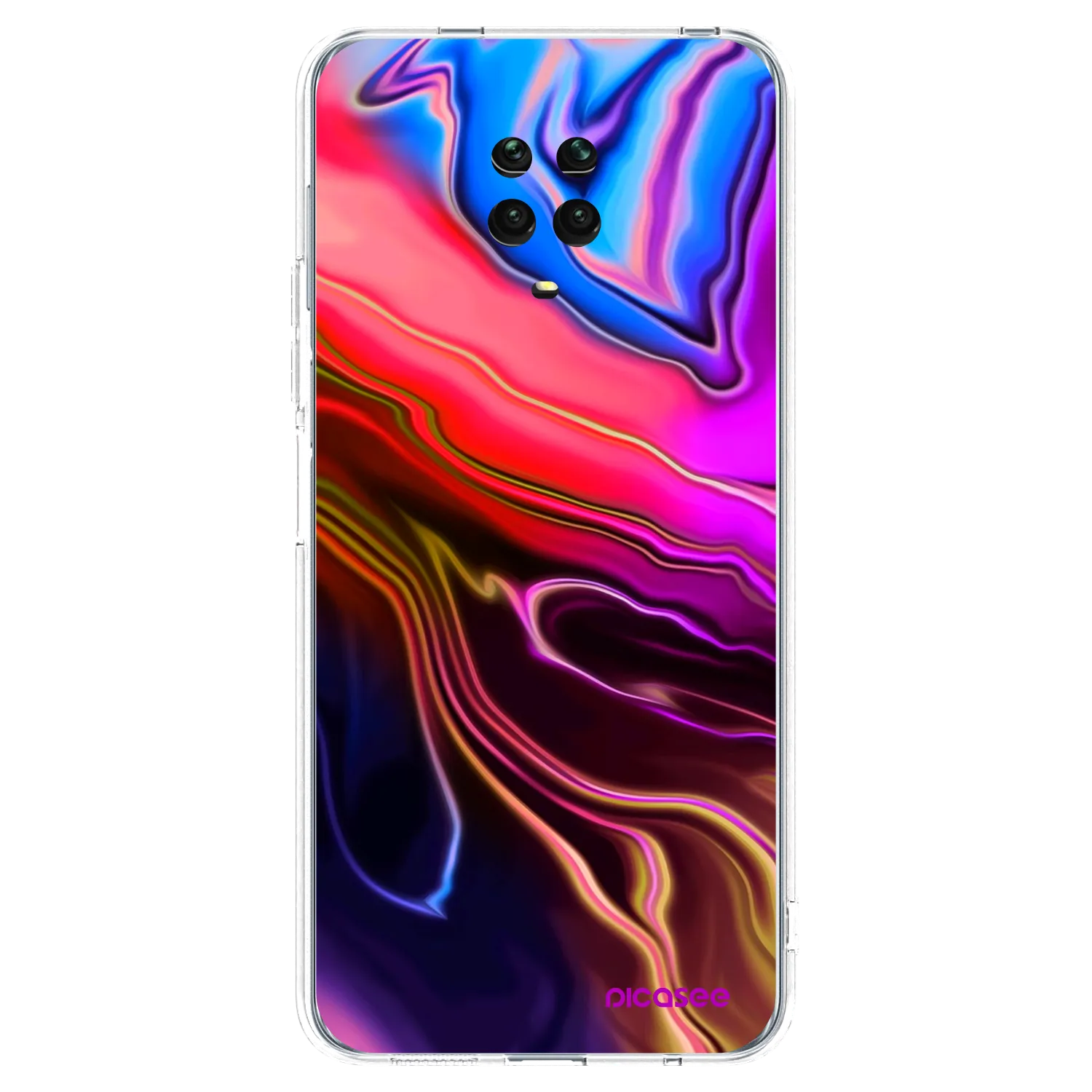 Silikónový prehľadný obal pre Xiaomi Redmi Note 9 Pro - Electric
