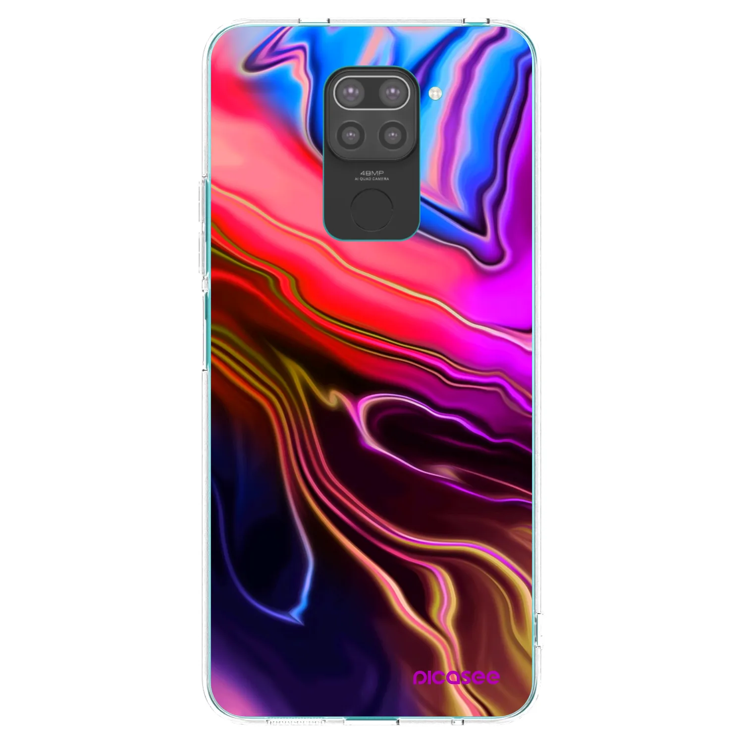 Picasee silikónový čierny obal pre Xiaomi Redmi Note 9 - Electric