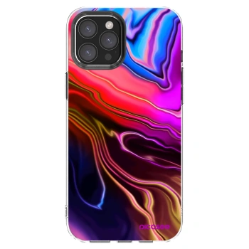 Picasee silikónový prehľadný obal pre Apple iPhone 12 Pro Max - Electric