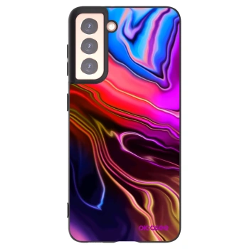 Picasee silikónový čierny obal pre Samsung Galaxy S21 5G G991B - Electric