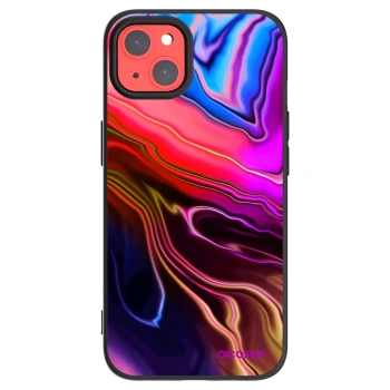 Picasee silikónový čierny obal pre Apple iPhone 13 - Electric
