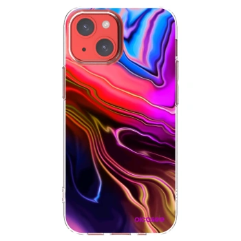 Picasee silikónový prehľadný obal pre Apple iPhone 13 mini - Electric