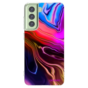 Picasee silikónový prehľadný obal pre Samsung Galaxy S21 FE 5G - Electric