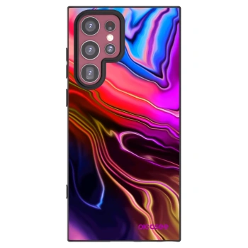 Picasee silikónový čierny obal pre Samsung Galaxy S22 Ultra 5G - Electric