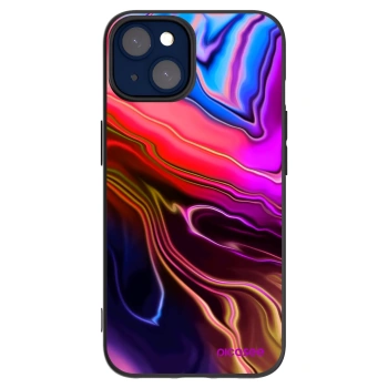 Picasee silikónový čierny obal pre Apple iPhone 14 - Electric