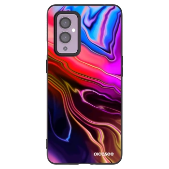 Picasee silikónový čierny obal pre OnePlus 9 - Electric