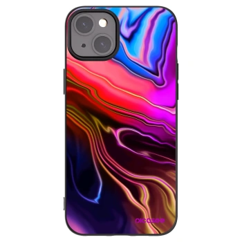 Picasee silikónový čierny obal pre Apple iPhone 15 Plus - Electric