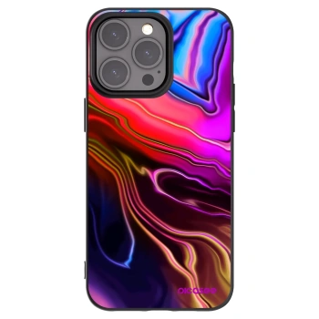 Picasee silikónový čierny obal pre Apple iPhone 15 Pro Max - Electric